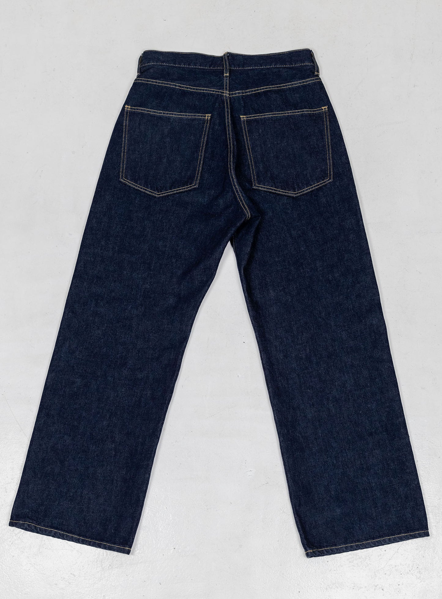 Organic Washed Wide Denim Indigo