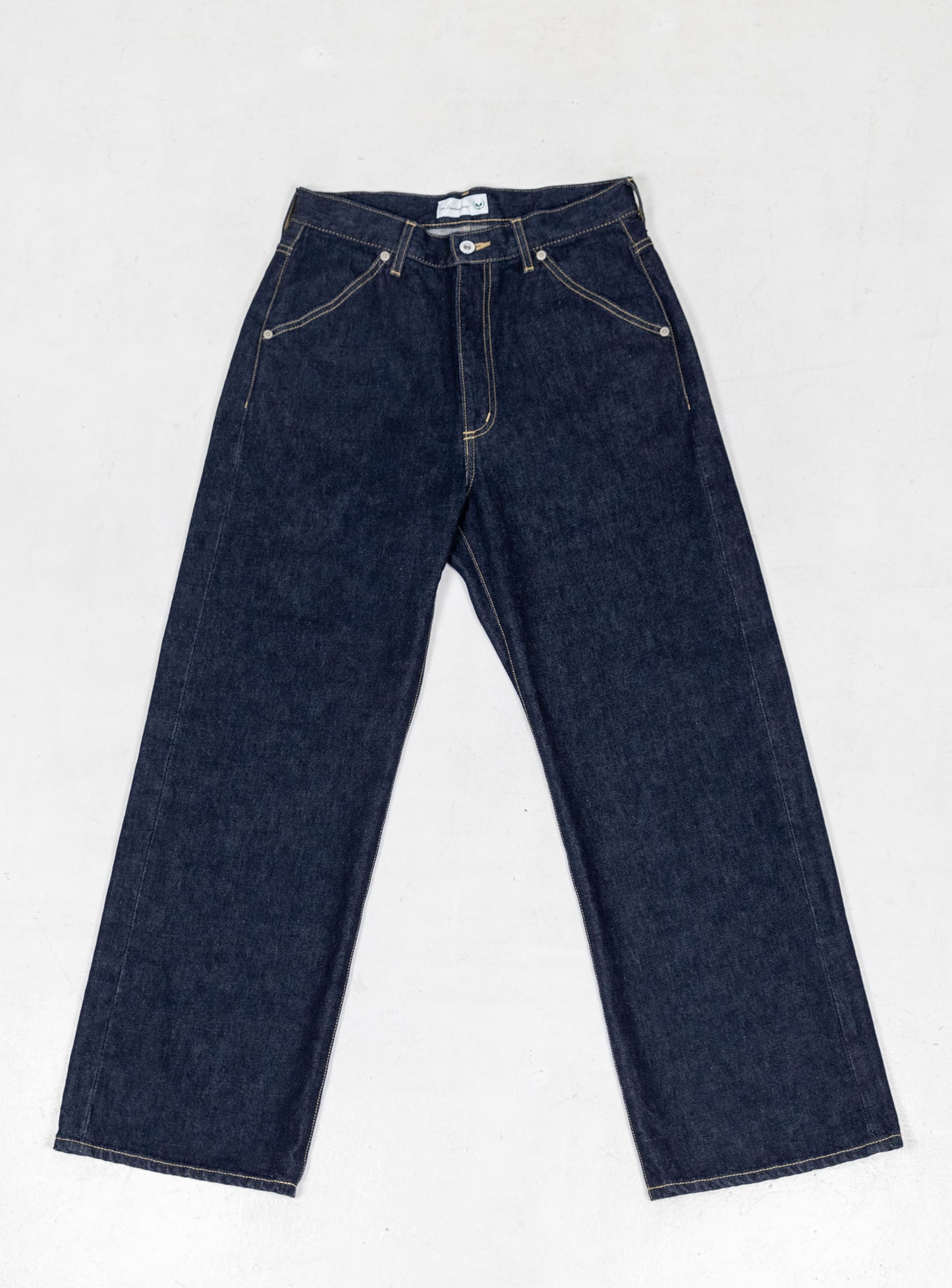 Organic Washed Wide Denim Indigo