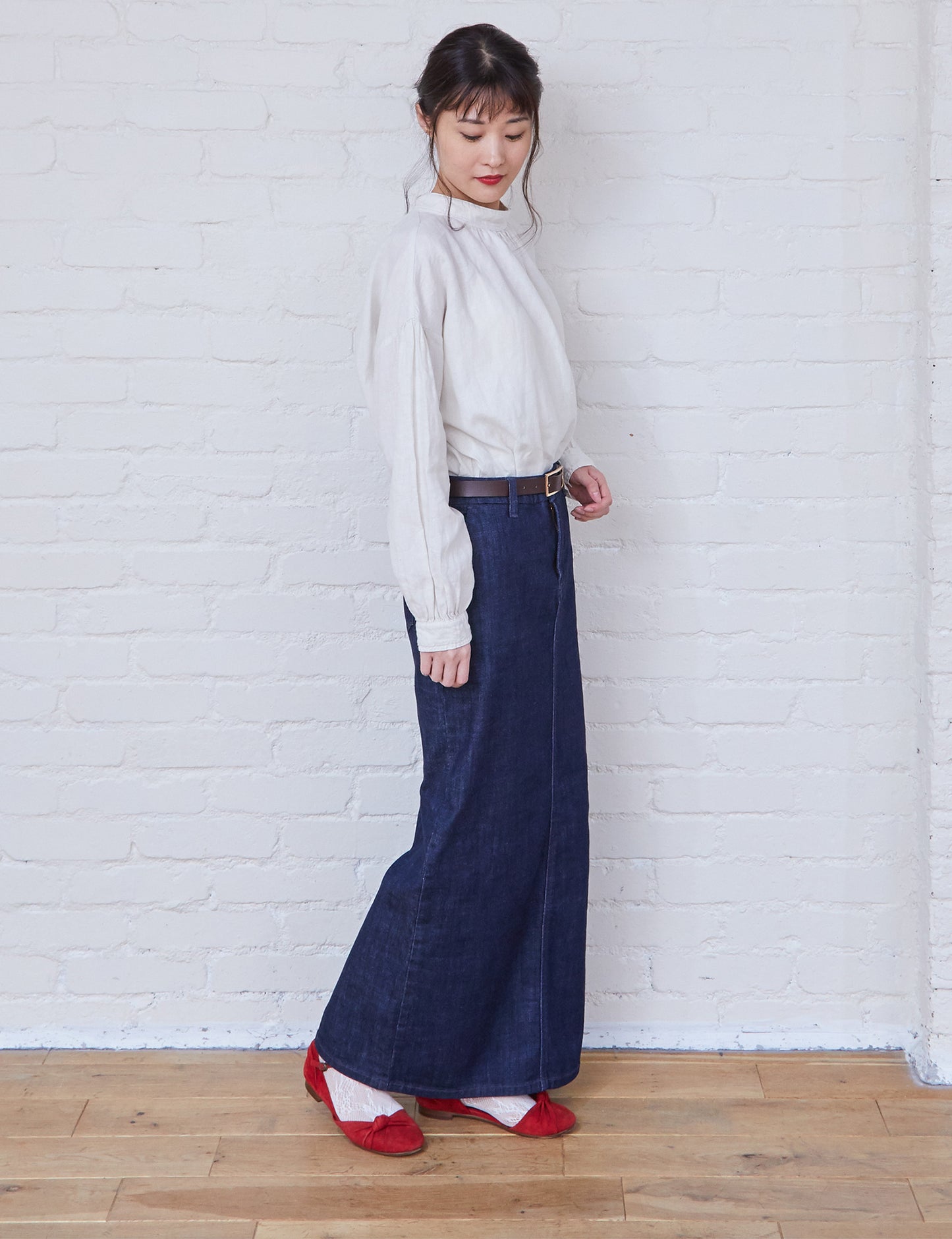 Organic Washed Women's Long Skirt